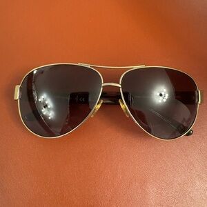 Gold Aviator Sunglasses Tory Burch